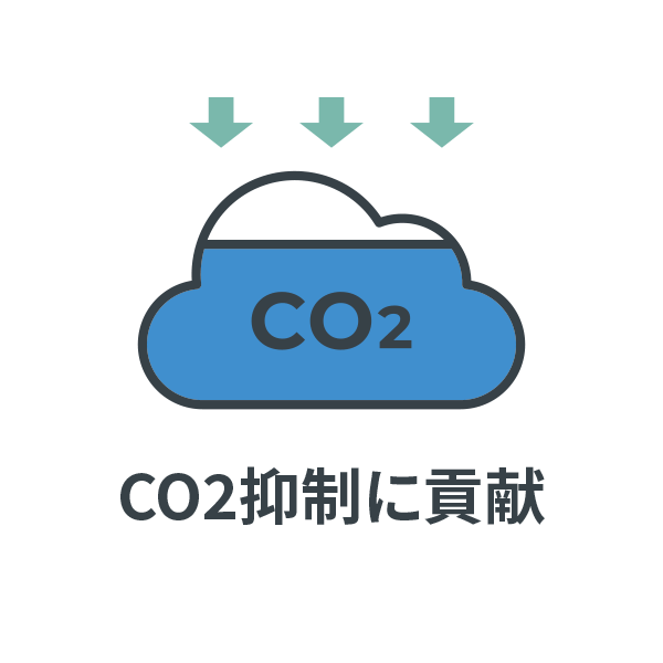 CO2抑制に貢献